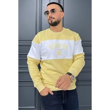 Mishar İtalia Üç Iplik Şardonlu Nakışlı Erkek Sweatshirt