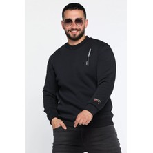 Mishar İtalia Üç Iplik Şardonlu Bisiklet Yaka Erkek Sweatshirt