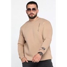 Mishar İtalia Üç Iplik Şardonlu Bisiklet Yaka Erkek Sweatshirt