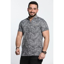 Mishar İtalia Desenli Polo Yaka Erkek Tişört