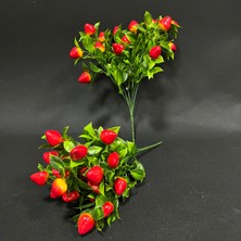 Konak 7 Dallı Çilek Meyve Demet Orta (Yapay Çiçektir)