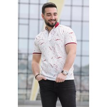 Mishar İtalia Erkek Desenli Likralı Polo Yaka Tişört