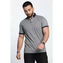 Mishar İtalia Erkek Desenli Likralı Polo Yaka Tişört