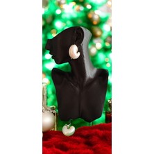 Midye Modeli İnci Küpe