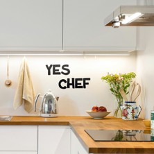 Yes Chef Duvar Dekoru - Metal Dekorasyon, Duvar Dekoru, Ev Aksesuarları, Metal Tablo, Duvar Süsleri, Metal Pano, Dekorasyon Fikirleri, Endüstriyel Tasarım, Duvar Tabloları, Ev Hediyesi