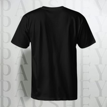 Parshey Oversize Siyah Baskısız T-Shirt