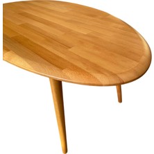 Faw Decor Asimetrik Masif Ahşap Orta Sehpa ve 3'lü Zigon / 2'li Zigon Sehpa Seti, Modern Masif Ahşap Sehpa Seti Meşe / Ceviz / Antrasit