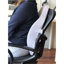 Officekup X-Large Visco Bel Destek Gamer Oyuncu Koltuk Yastığı- Gri Panda