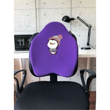 X-Large Visco Bel Destek Gamer Oyuncu Koltuk Yastığı- Mor Pinguuu