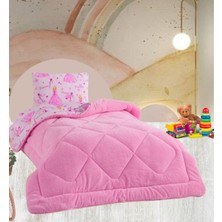 Velvet Dreams Emilya Prenses Desenli Tek Kişilik Çift Taraflı Wellsoft Yorgan ve Yastık Kılıfı Seti