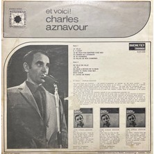 Charles Aznavour - Et Voici! Lp Plak