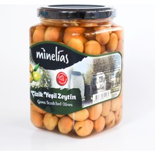 Minelias Edremit Çizik Zeytin 400 gr 720 cc Cam Kavanoz