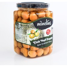 Minelias Edremit Çizik Zeytin 400 gr 720 cc Cam Kavanoz