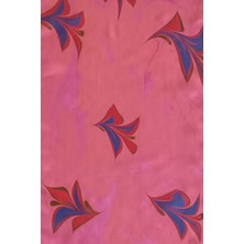 ElifEbru Exclusive Handicrafts Ebru Sanatı El Yapımı Kadın Ipek Fular Pembe Çok Renkli Ozlogf 17