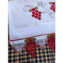 Güpürlü, Nakışlı El Havlusu 50X90 %100PAMUK
