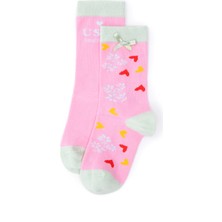 U.S. Polo Assn. Kız Çocuk 2'li Soket Çorap 50298854-VR041