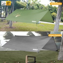 Haegs Tarp Gölgelik Tente, Kamp Gölgelik Çadır Brandası Karavan Tentesi Brandası 300X400 cm -Siyah