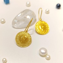 Altın Ofisi Çeyrek Altınlı Dorika Toplu Küpe Küpe 22 Ayar Altın HD VİDEOLU