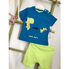 Capella Bebe Erkek Bebek Şortlu Takım Bebek Tişört Bebek Şort Bebek Yazlık Ikili Takım Erkek Bebek Yazlık Tişört-Şort Takımları Bebek Giyim Modelleri  Pamuk