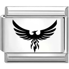 Çelik Anka Kuşu Baskılı Charm