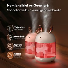 Kiwitime 300 ml Rabbit Ultrasonic Otomatik Hava Nemlendirici Buhar Makinesi Oda Nemlendirici Aroma Difüzörü