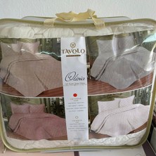 Tavolo Unıque Olivia Kadife Dolgulu Çift Kişilik Yatak Örtüsü