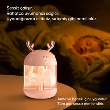 Kiwitime 300 ml Rabbit Ultrasonic Otomatik Hava Nemlendirici Buhar Makinesi Oda Nemlendirici Aroma Difüzörü