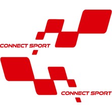 Sönmez Sticker Connect Sport Sticker - Connect Sticker - Ford Sticker - Kapı Altı Sticker - Oto Sticker - Araba Sticker