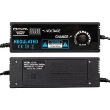 Powermaster PM-22380 3 Volt - 12 Volt - 10 Amper 5.5*2.5 mm Uçlu Voltaj Kademeli Adaptör