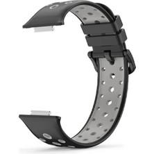 Dmay Huawei Watch Fit 2 Uyumlu Delikli Spor Silikon Kordon Kayış