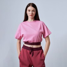 Sportempt STW121 Kadın Pembe Crop T-SHIRT.107