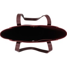 Truffaut Studio Agnes Tote Çanta Bordo