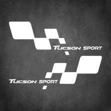 (2 Adet)Tucson Sport Sticker - Tucson Sticker - Hyundai Sticker - Kapı Altı Sticker - Oto Sticker - Araba Sticker