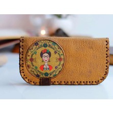 Hoodie Mouse Frida Figürlü Büyük Cüzdan Etnik Bohem Retro Vintage Style - HARDAL