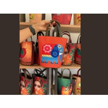 Hoodie Mouse Fil Figürlü Kova Model Çanta Etnik Bohem Style - YESİL