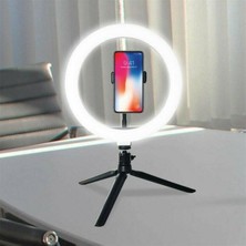 Dekor Işık Için Stüdyo Video Fotoğraf Ring Light Tripod LED Halka Işık 26CM