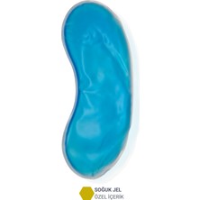 Soğuk Jelli Yaşlılık Karşıtı Işık Önleyici Unisex Yıkanabilir Uyku Maskesi Uyku Gözlüğü Göz Bandı