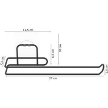 Hobibahçem Yapışkanlı Krom Paslanmaz Metal Havlu Kağıtlık