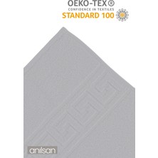 Anılsan 6'lı Greek Gri El Havlusu - 50 x 90  cm , 225 Gr,  Pamuk, Spa ve Otel Havlusu