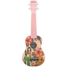 Sanlindou Ukulele Basswood Ukelele Hawaii Kız Desen Çanta Kayış Ipi Kapo Akustik Enstrüman Kiti Müzik Öğrenimi Için | Ukulele (Yurt Dışından)