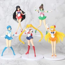 Three Beans 5pcsset Sailor Moon Dekorasyon Aksiyon Figürleri Model Oyuncak Japon Anime Masaüstü Dekor Koleksiyonu Pvc Hediye Oyuncakları Çocuklar Için | (Yurt Dışından)