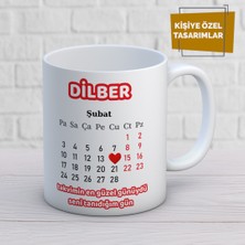 Çınar E-Ticaret Sevgililer Gününe Özel Tarihli ve Isimli Kupa Bardak 300ML