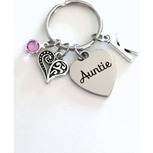 Renjie Shop CZümrüt Tarzı G Teyze  Anahtarlık,  Anahtarlık, Favori Özel Teyze Yeni Doğan Taşlı İlk Tanrı Anne Kız Kardeş Yeğen Nefis Lazer Kazıma (Yurt Dışından)