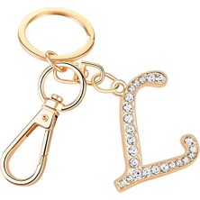 Renjie Shop CV Anahtarlık Kristal Alfabe Başlangıç Harf Kolye İle Anahtar Halkası (Yurt Dışından)