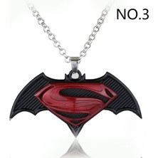 Renjie Shop CNo.19 27 Stiller Dc Comics Adalet Birliği Süperman Batman Anahtarlık Kolye Kolye Kolye (Yurt Dışından)