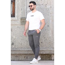 Mishar İtalia Baskılı Paça Ribanalı Jogger Erkek Eşofman Altı