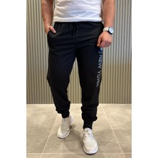 Mishar İtalia Erkek Paça Ribanalı Yazı Baskılı Jogger Eşofman Altı