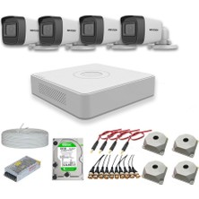 Hikvision Nif Bilişim Hikvision 2mp 4tb Disk 4 Kameralı Dış Ortam Ahd Full Kamera Seti