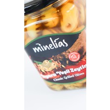 Minelias Izgara Yeşil Zeytin 660 gr 720 cc Cam Kavanoz