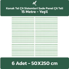 Konak Tel Çit Sistemleri 6 Adet Panel Çit Teli 50 x 250 cm 4 mm Tel Kalınlığı 55 x 150 mm Göz Aralığı